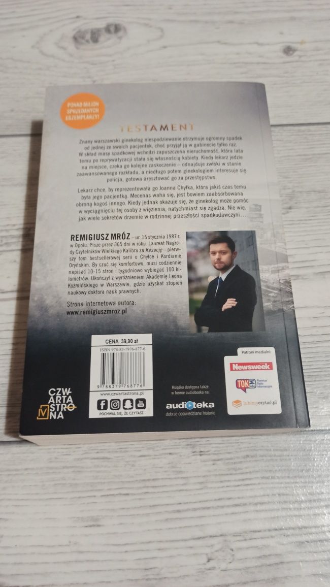 Książka Testament - R. Mróz