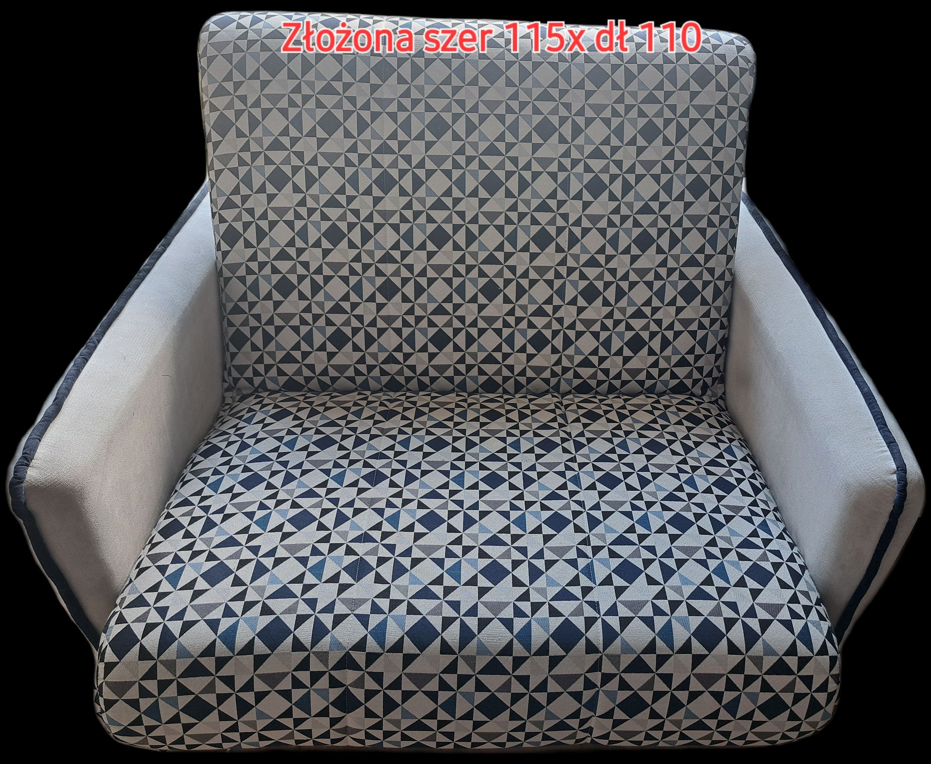 Sofa amerykanka 1 osobowa sprężyny bonellowe