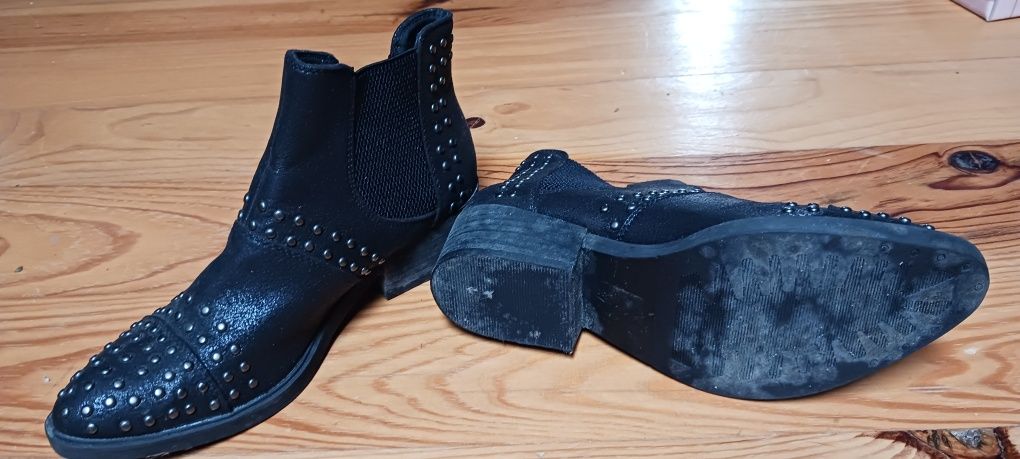 Botas pretas n37 francesco milano