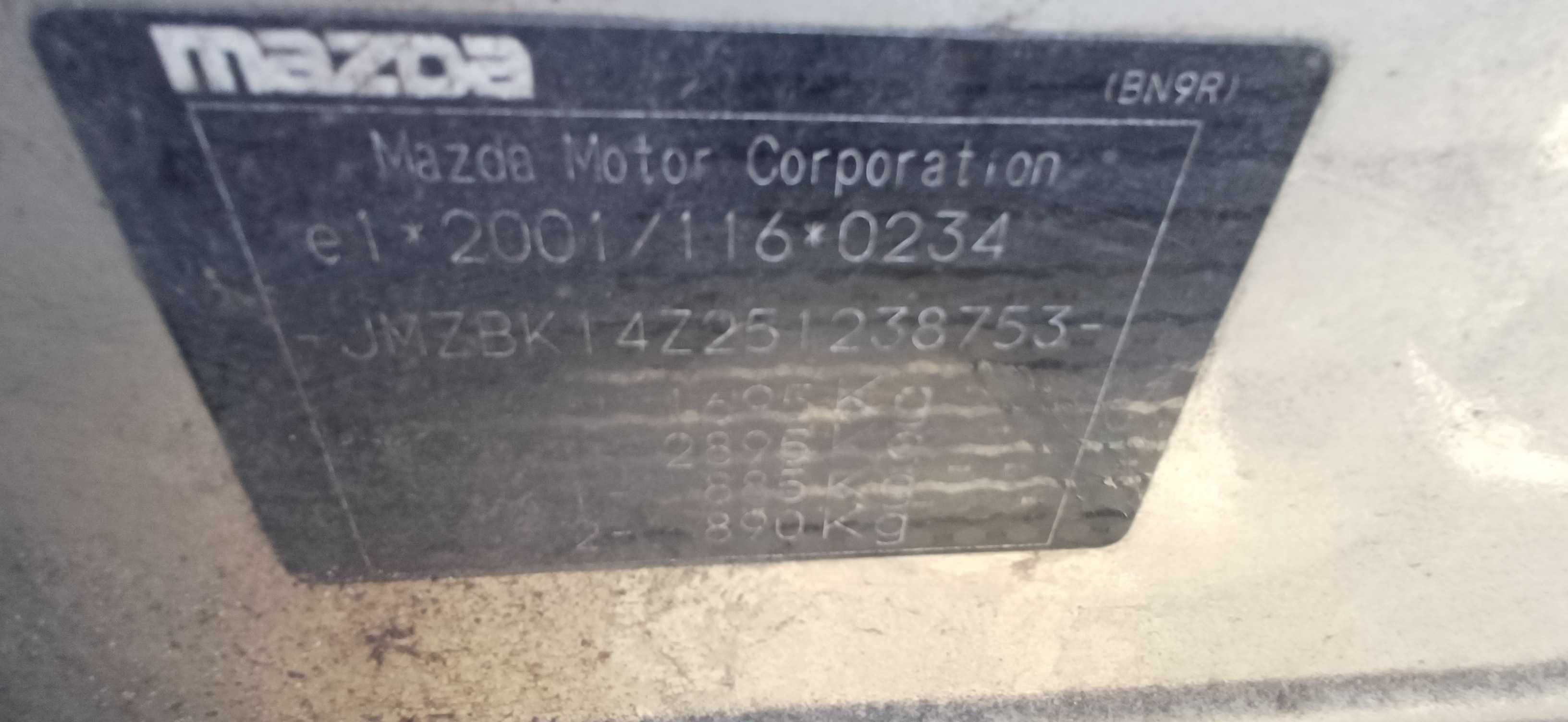 2003 Mazda 3 BK 1.6 105KM Z601 kolor 24E Silnik skrzynia części