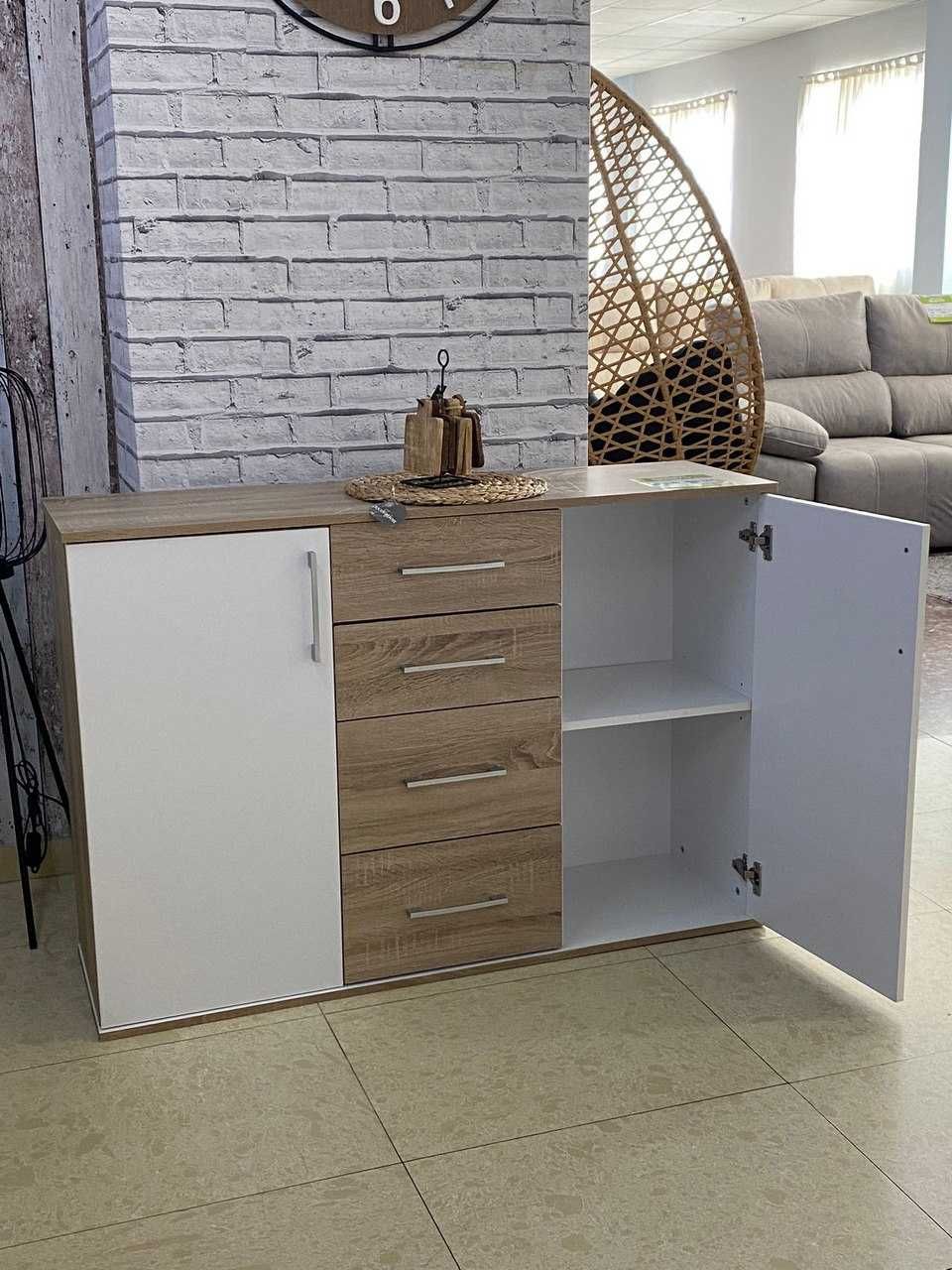 Cómoda de 2 portas e 4 gavetas com envió  grátis