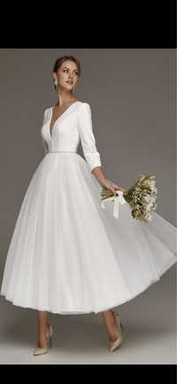 Свадебное платье XS/S, платье для камерной свадьбы