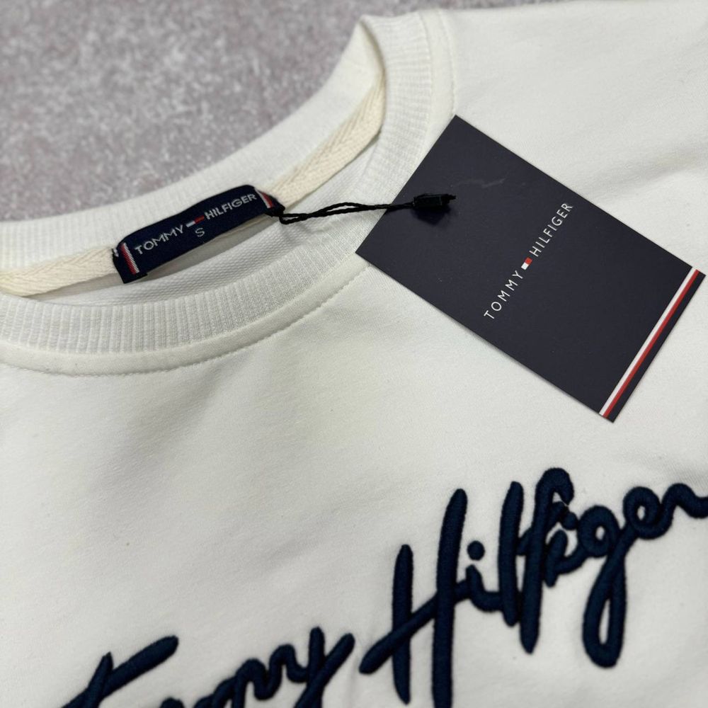 EXCLUSIVE TOMMY HILFIGER 2024 Женский свитшот белый люкс кофта s-xxl