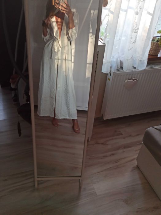 Komplet narzuta spodnie plażowy ażurowy pareo kimono lato