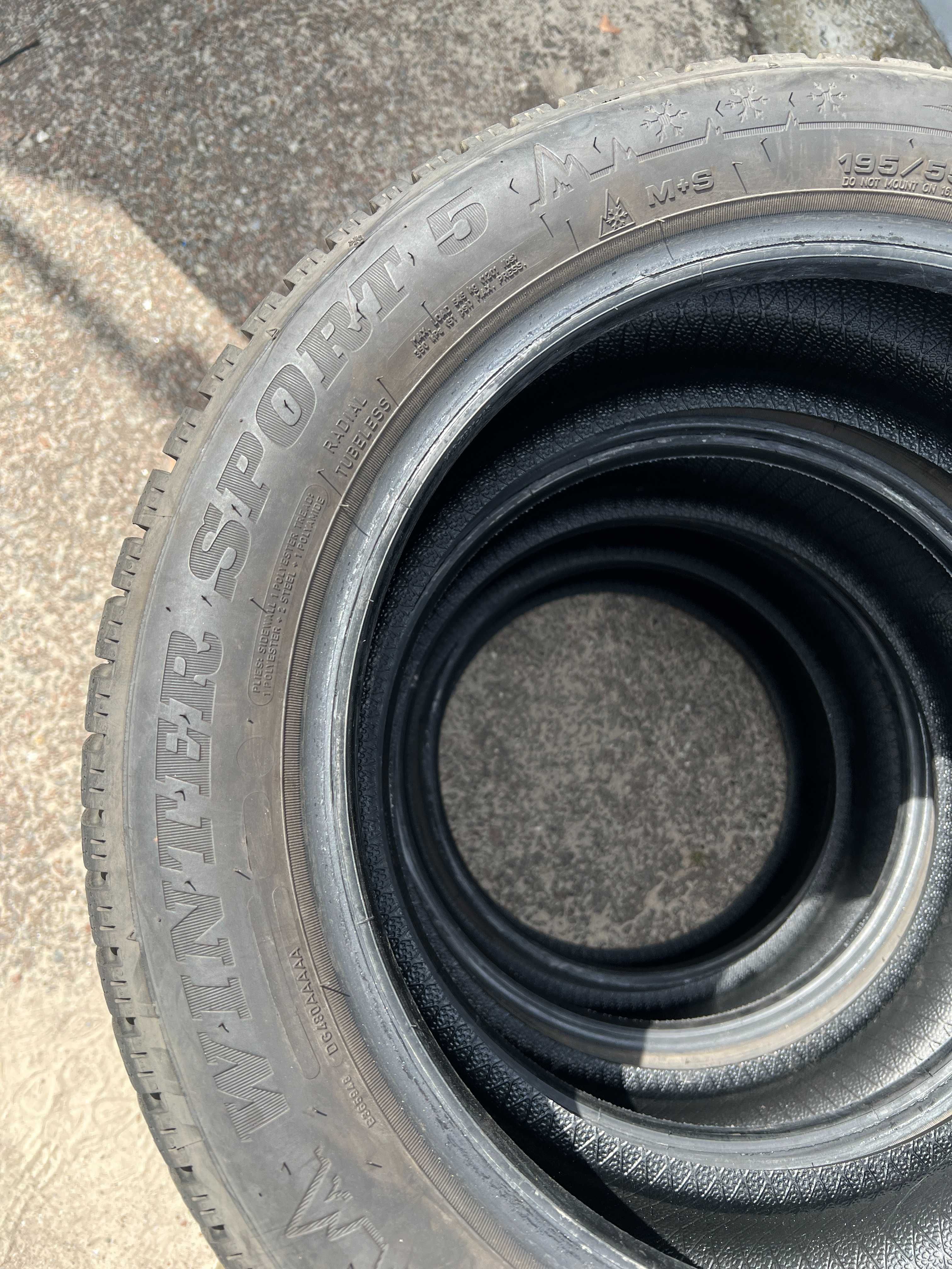 Зимові шини Dunlop Winter Sport 5 195/55 R16 87H. Стан нових