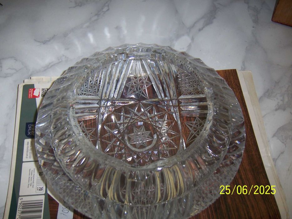 Popielniczka kryształowa.