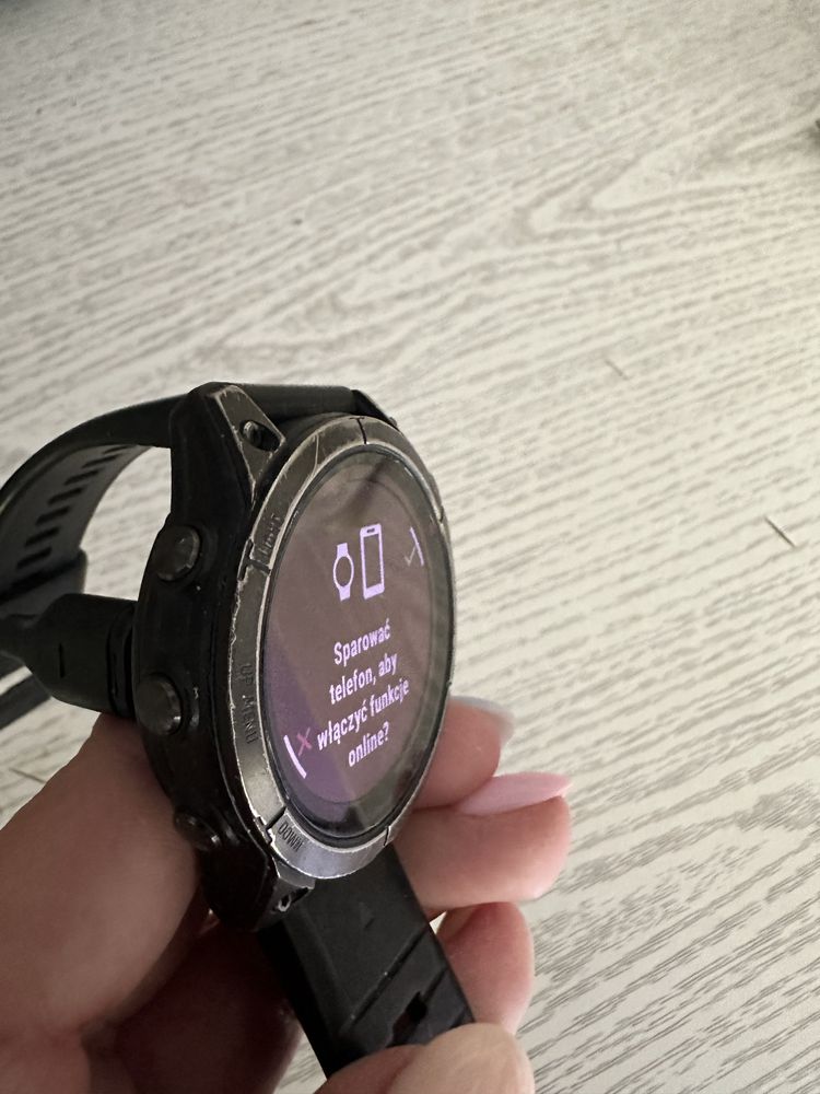 Zegarek Garmin Fenix 7 Sapphire Solar Titanium