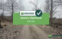 Продається ділянка 6,6 сот під будівництво в с. Хриплин