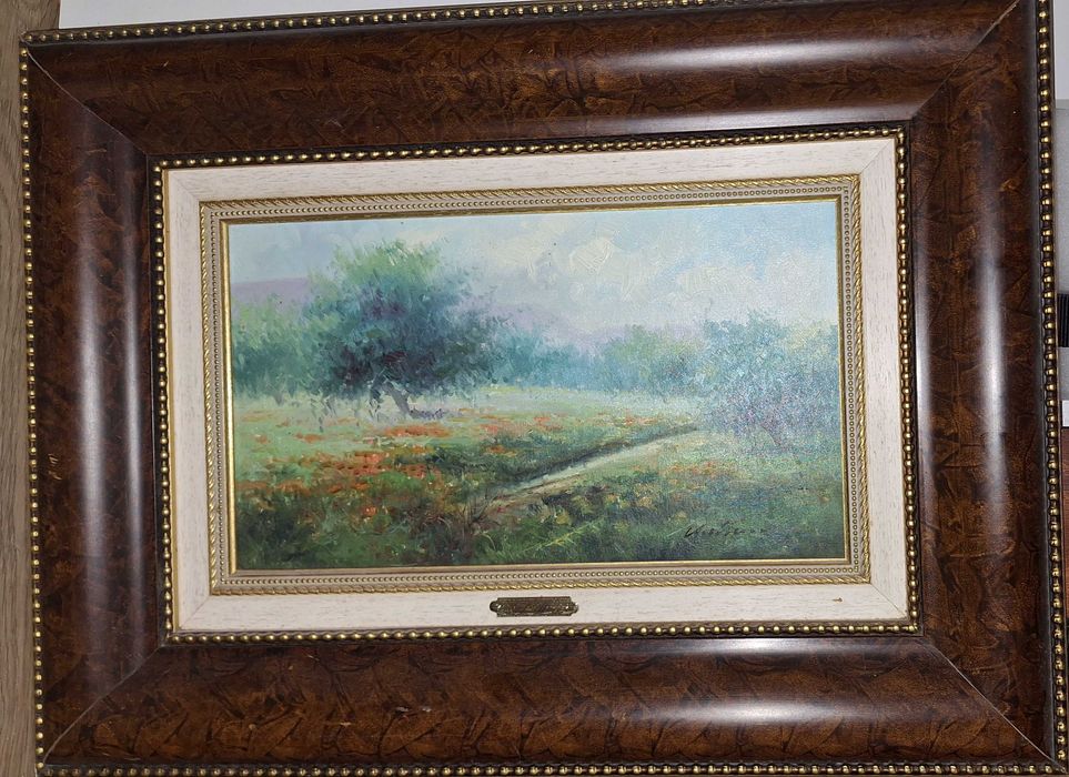 Quadro pintura a óleo A.Mena