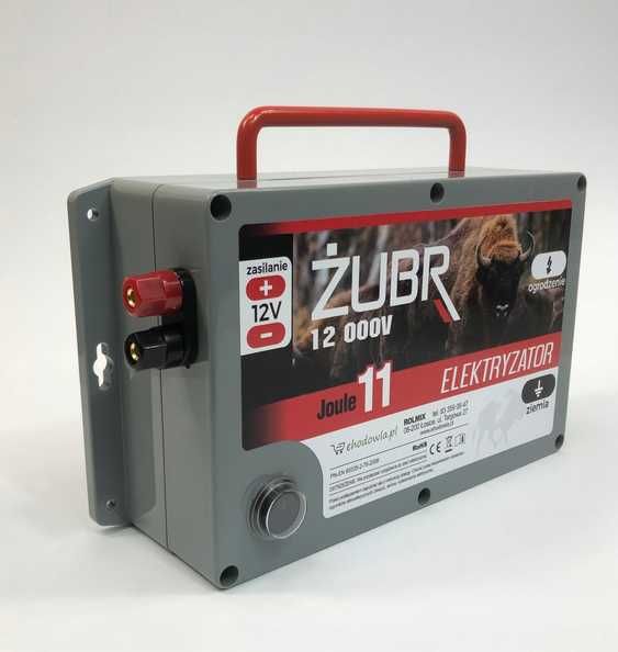 Elektryzator pastuch Żubr 11j 12 000V sieciowo akumulatorowy 12V/230V