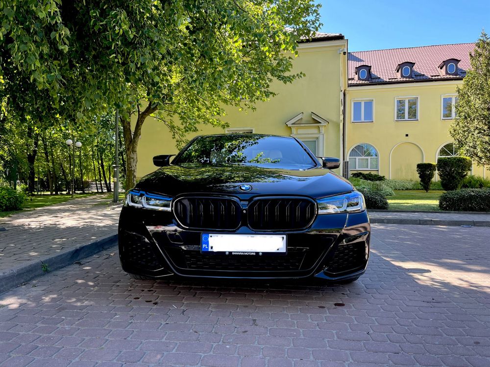 Auto do ślubu czarne BMW