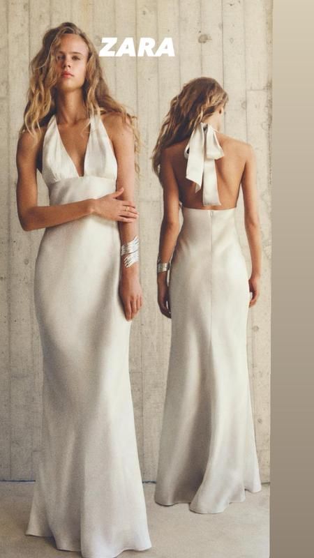 Сукня ZARA, вечірня, біла, на випускний, гола спина, довга, в пол,