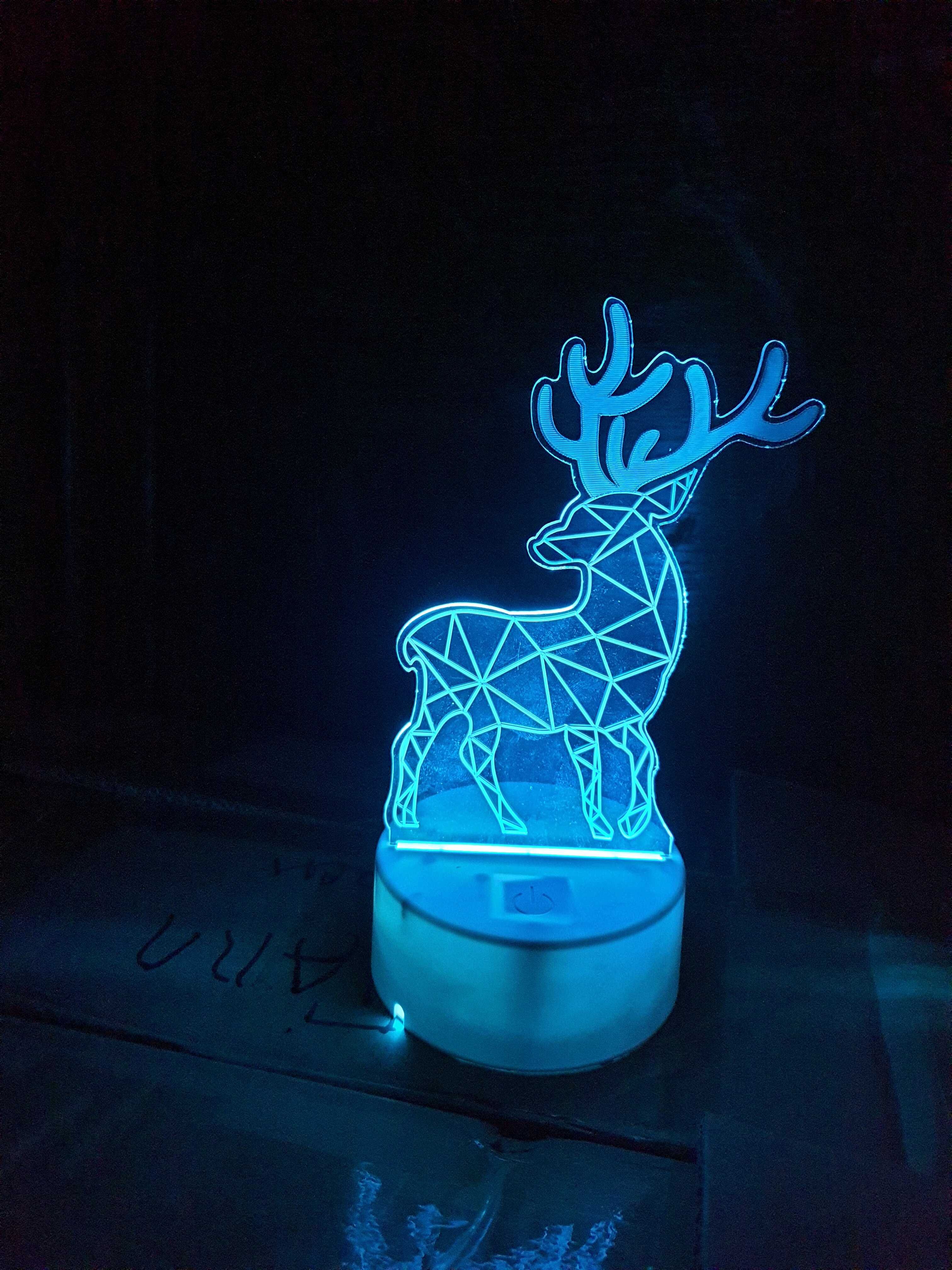 Красивый 3D ночник светильник для интерьера