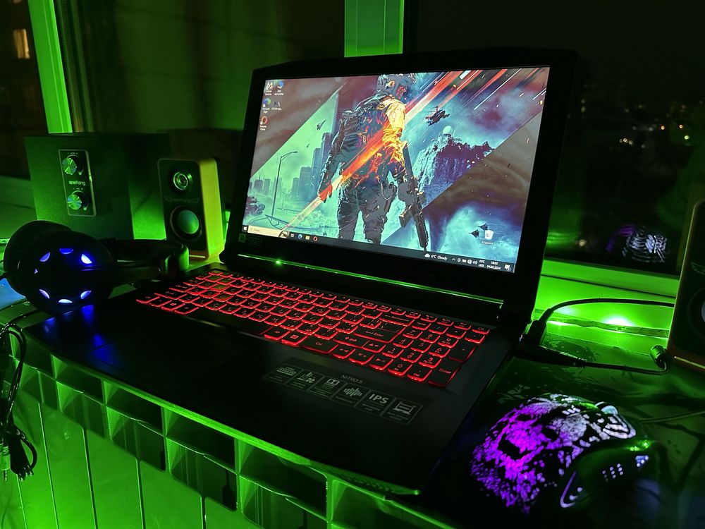 Игровой очень Мощный ACER NITRO 5/Ryzen 5/RX 560X/RAM8gb/SSD256