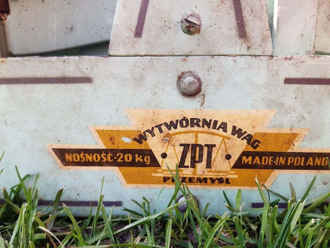 Waga szalkowa ZPT 20kg -  1972 rok idealna