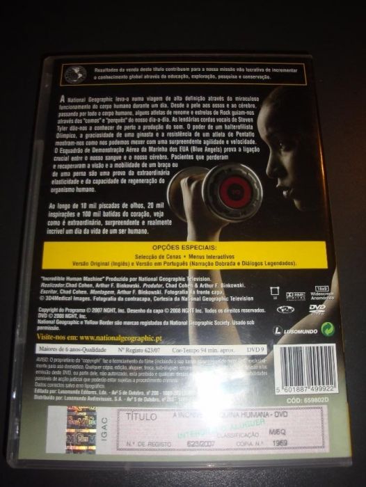 "A Incrível Máquina Humana" - DVD National Geographic