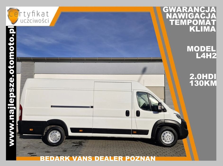 Citroën Jumper, 2018 IX, L4H2, Nawigacja, tempomat, klima  Gwarancja, 2018 IX, L4H2, Nawigacja, tempomat, klima
