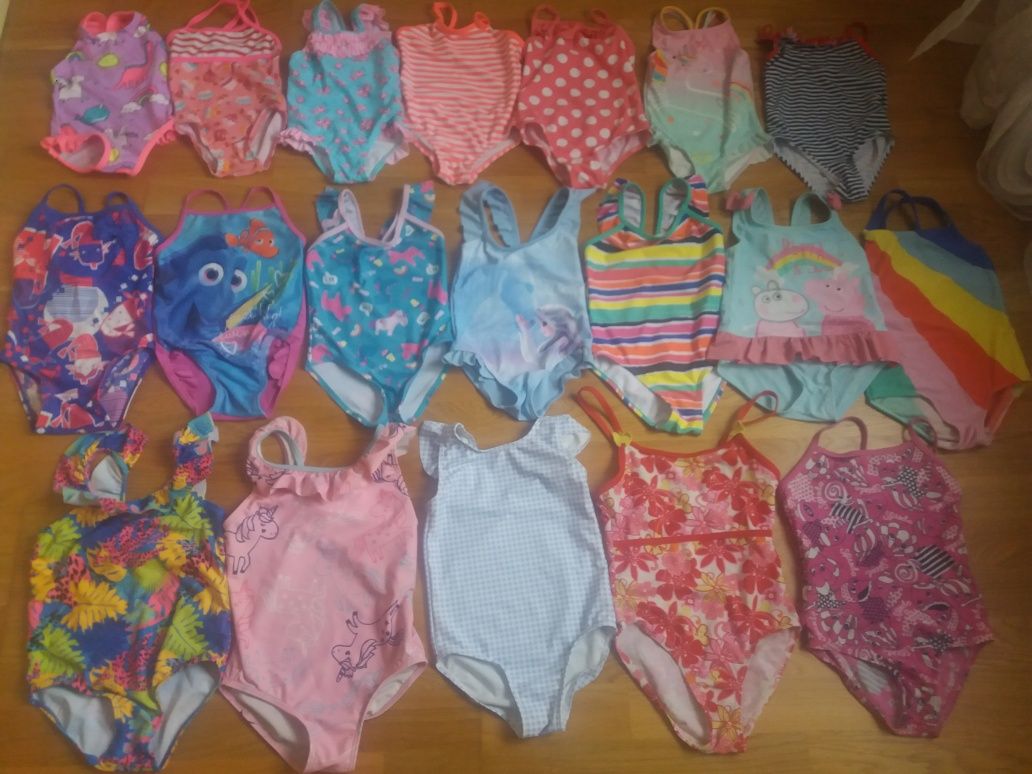 Цельные сдельные купальники от 3 месяцев до 1-2-3-4 лет