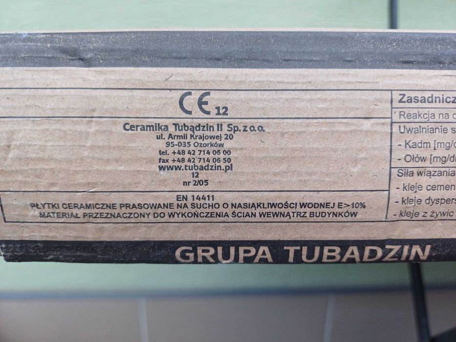 OKAZJA! Glazura Fuoco White 29.8x74.8 Arte Tubądzin, paczka