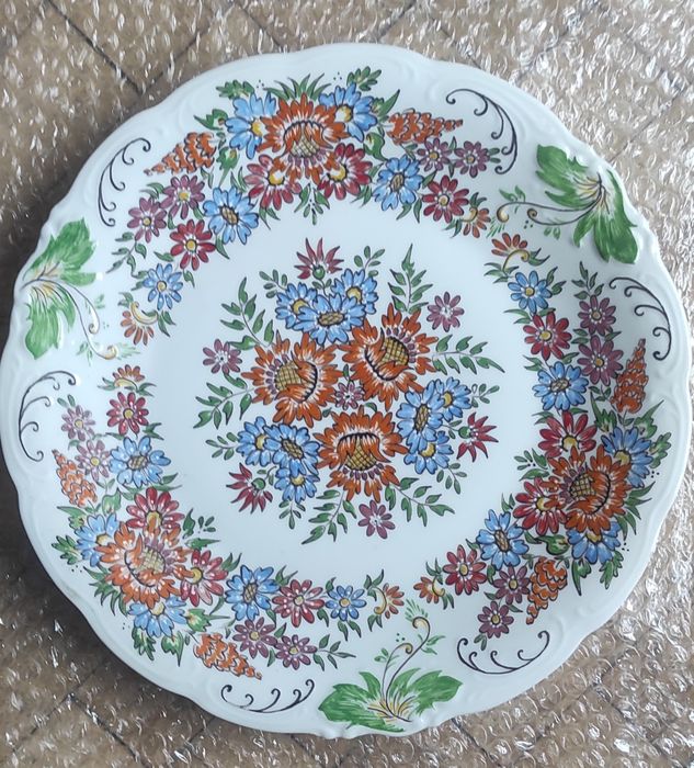 Talerz opolski wzór, hand painted Matysiok