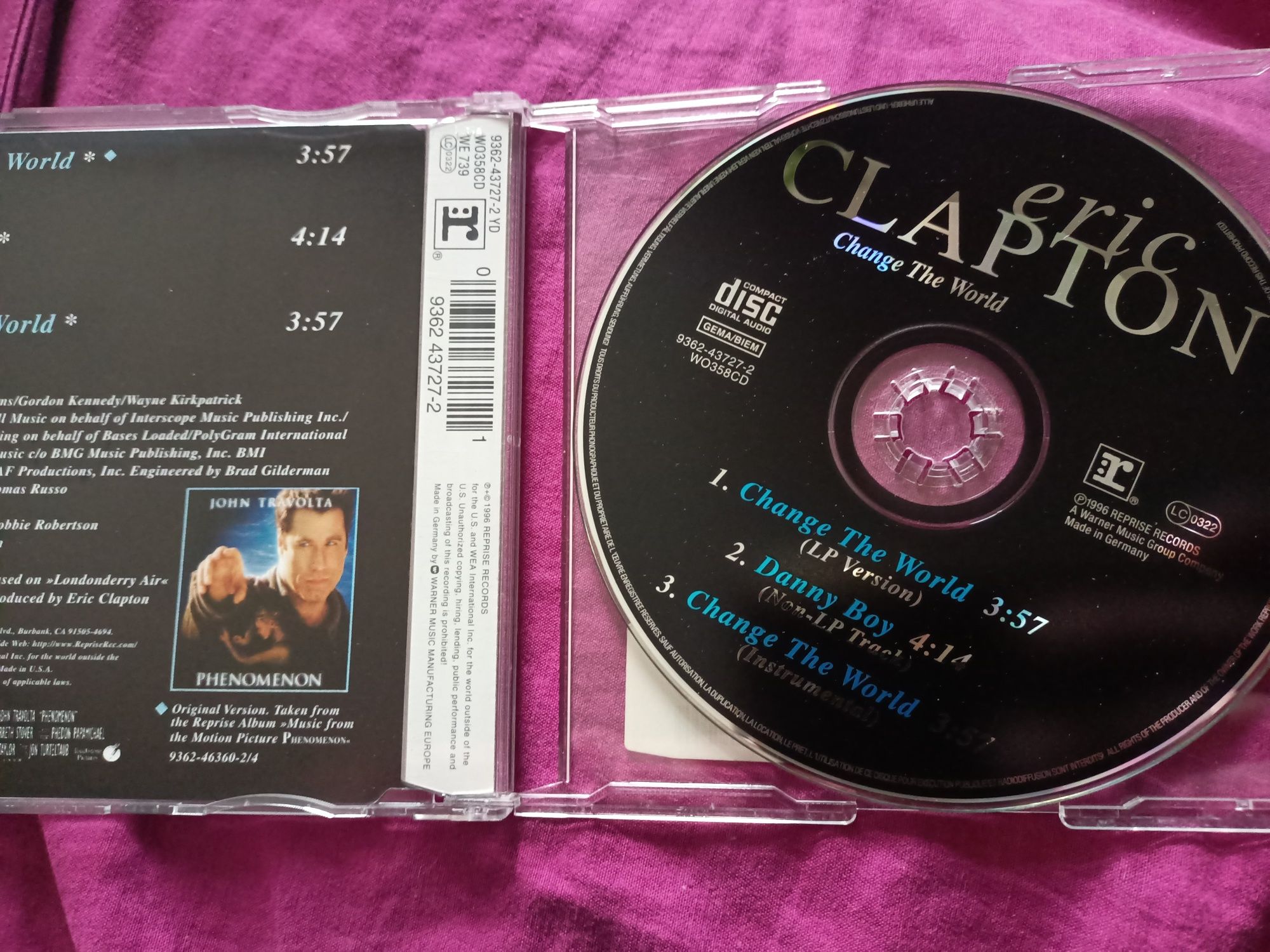 Eric Clapton - Change The World (CD, Single)(nm)