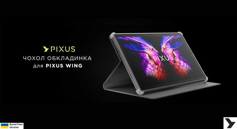 Оригінальний чохол обкладинка сірий для планшета Pixus Wing 10.36"