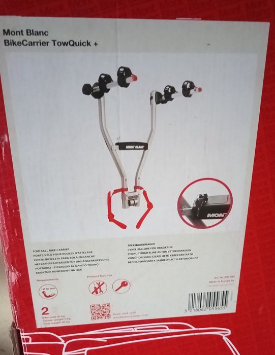 Bagażnik rowerowy na hak.