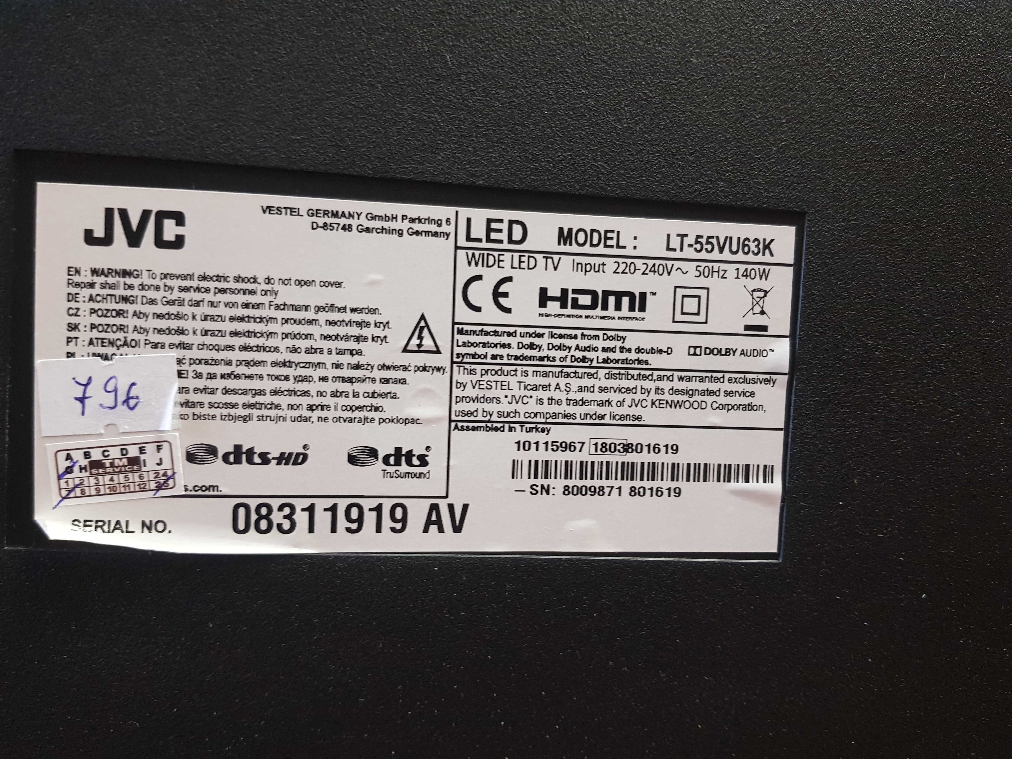 Телевізор JVC 55"