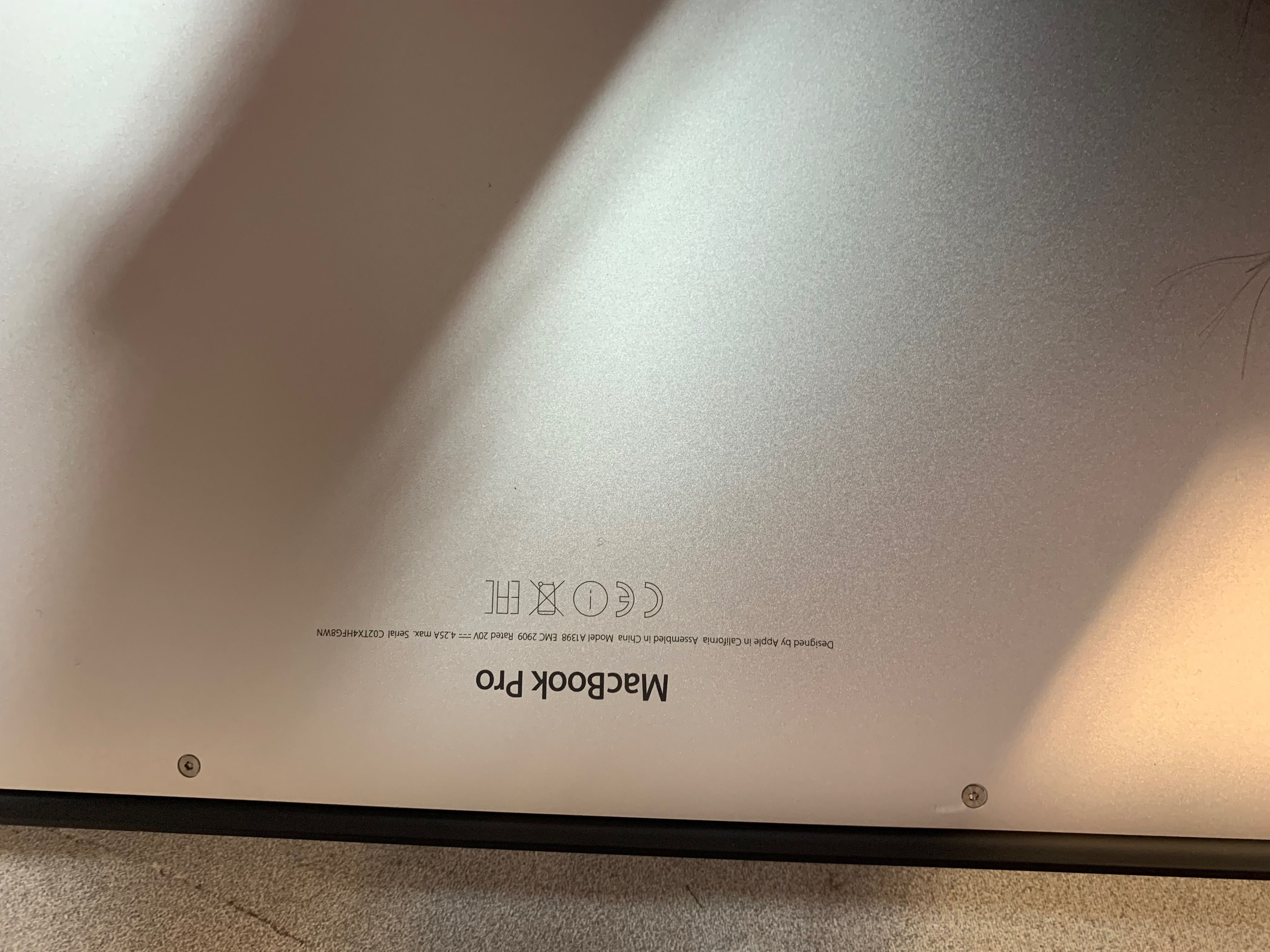 MacBook Pro 15 retina 2015