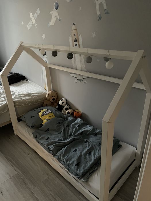 Łóżko łóżeczko dziecięce domek floor bed montessori