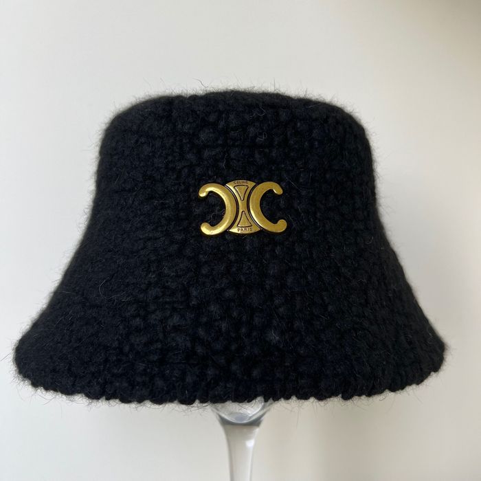 Celine czapka-kapelusz Bucket hat wełna