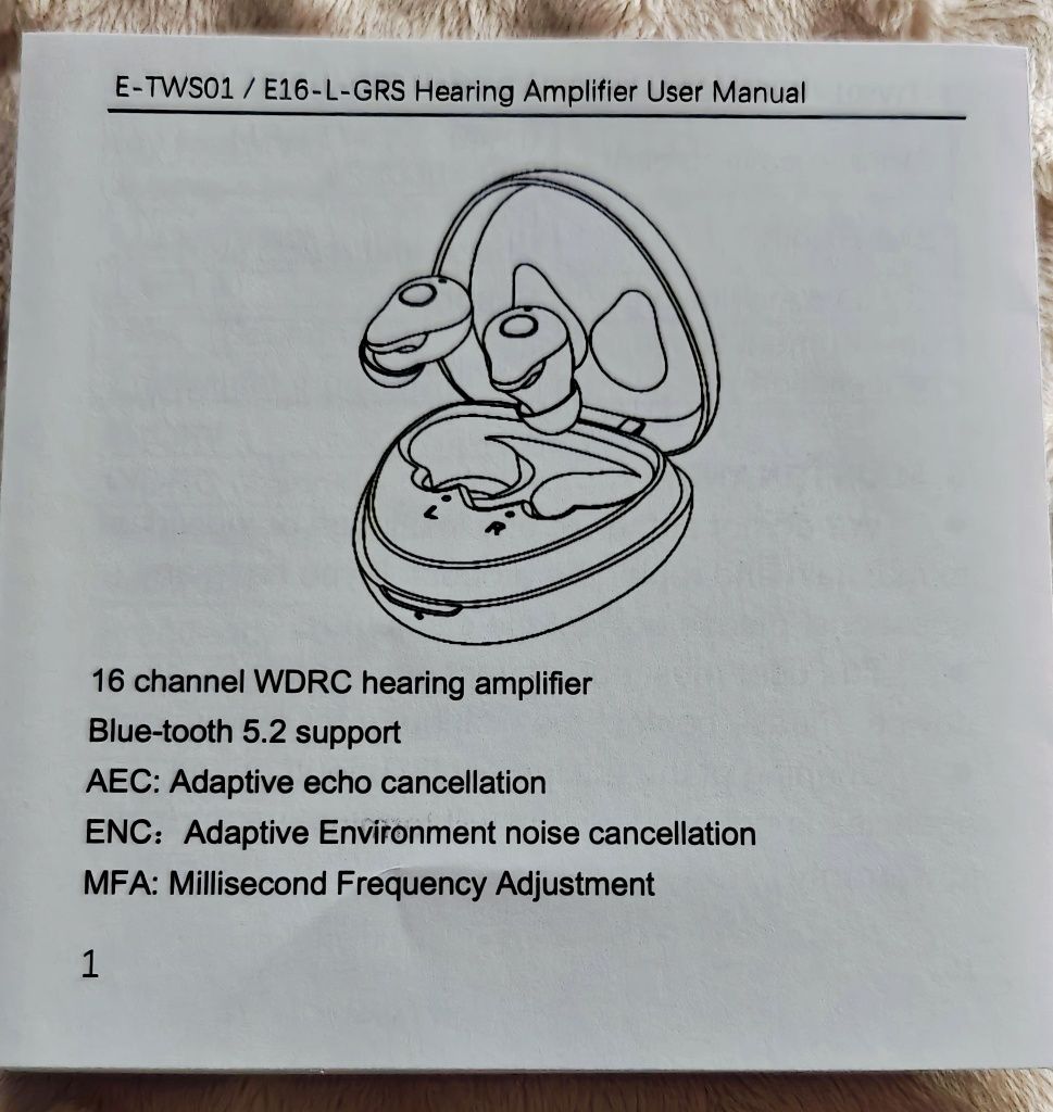 Auriculares Bluetooth/Aparelho Auditivo