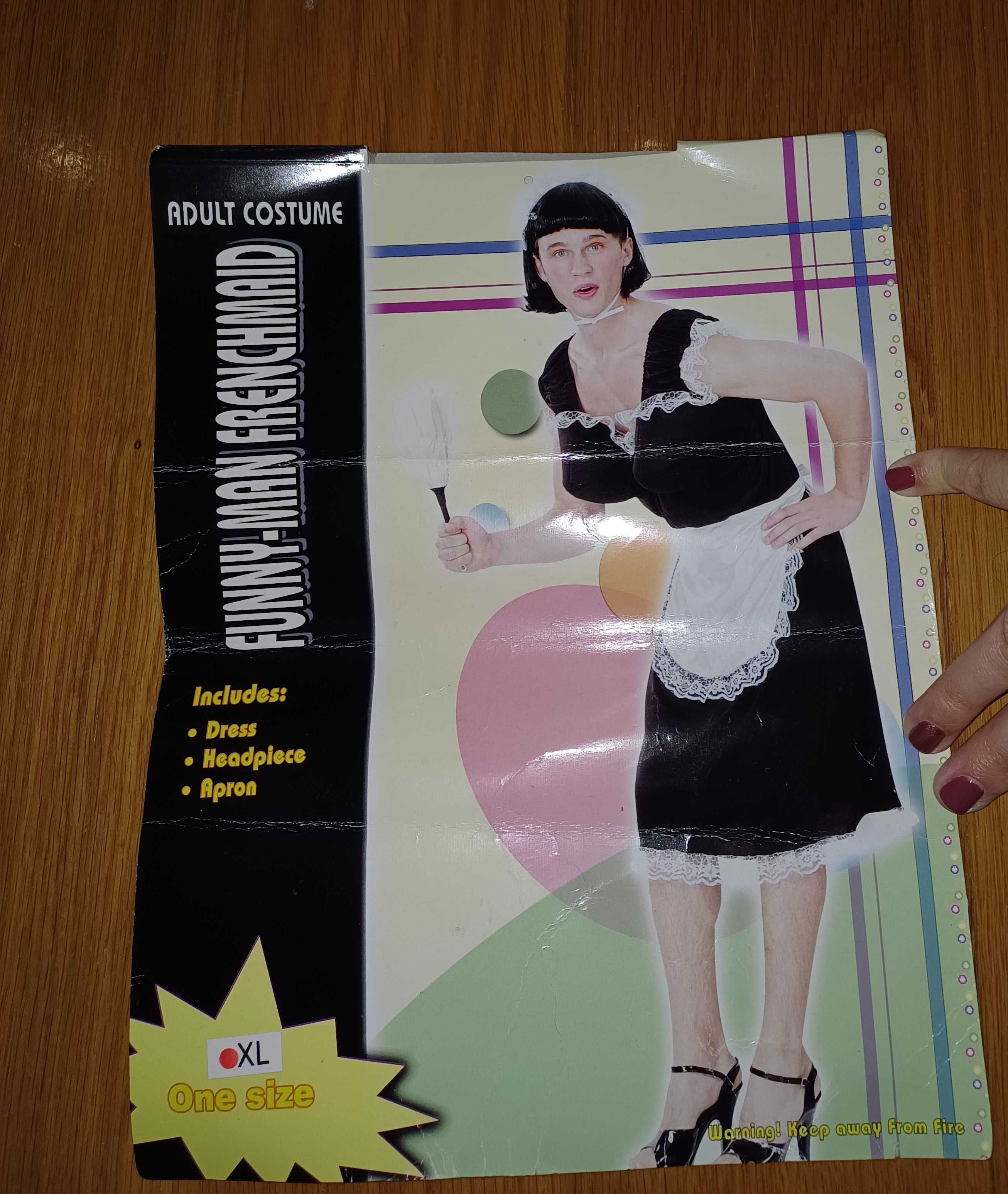Fantasia adulto homem empregada de limpeza