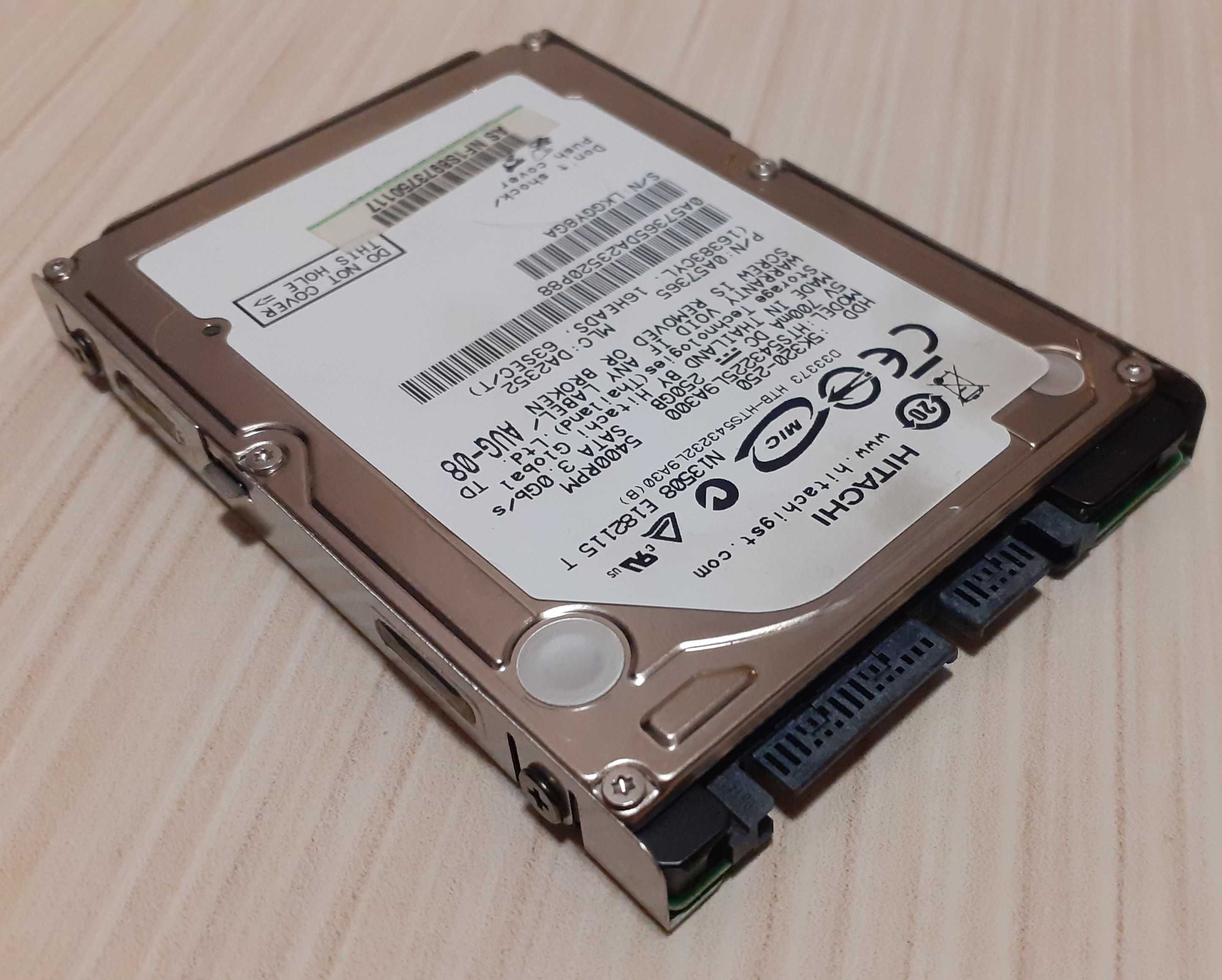 dysk 2.5" Hitachi 250GB Sata 2