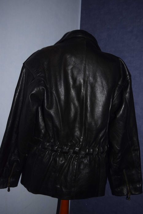 Kurtka czarna ramoneska vintage męska prawie nowa _L