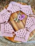 Girlanda makramowa makrama handmade boho kamer camper