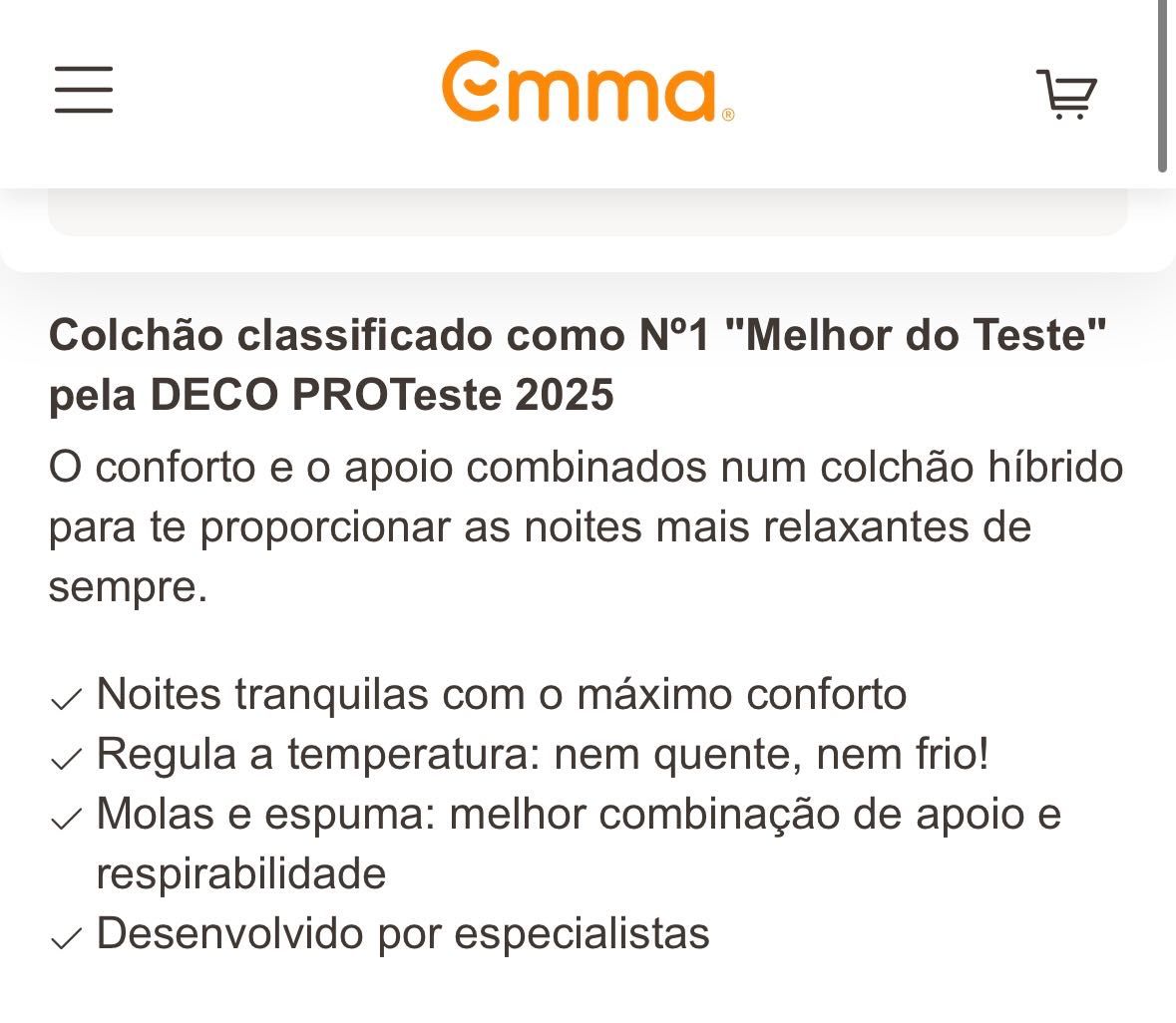 Colchão EMMA hybrid90x200