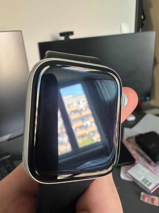 Apple watch series 6 44mm silver srebrny stan idealny