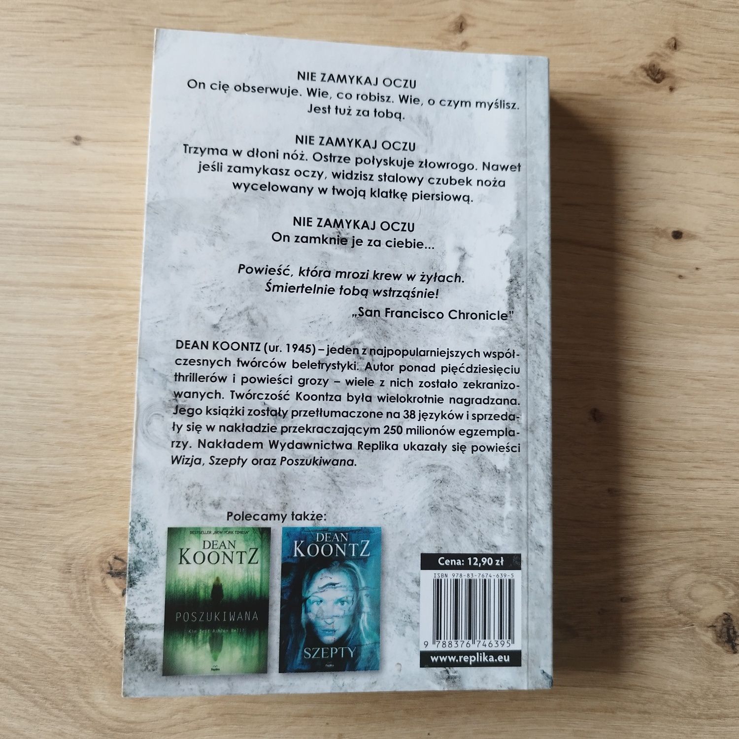 Dean Koontz Wizja horror thriller Replika jak nowa