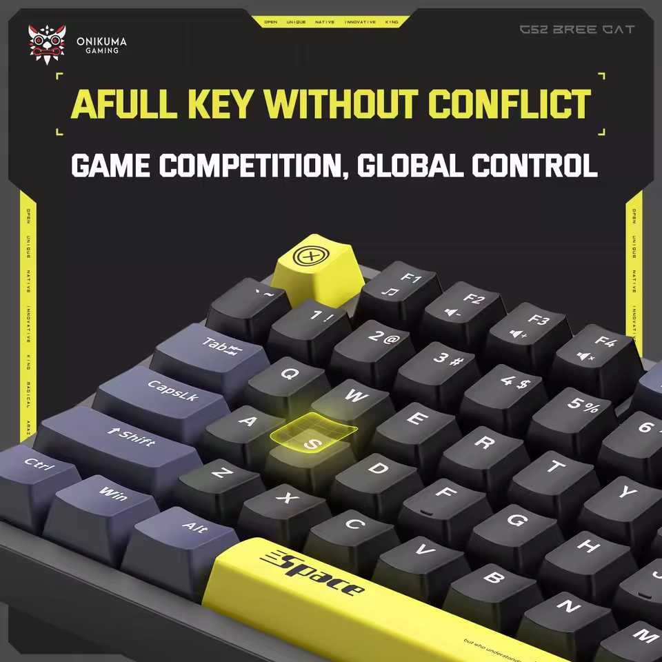 ‼️ NEW ‼️ Ігрова механічна клавіатура 75% ONIKUMA G52 RGB Backlit