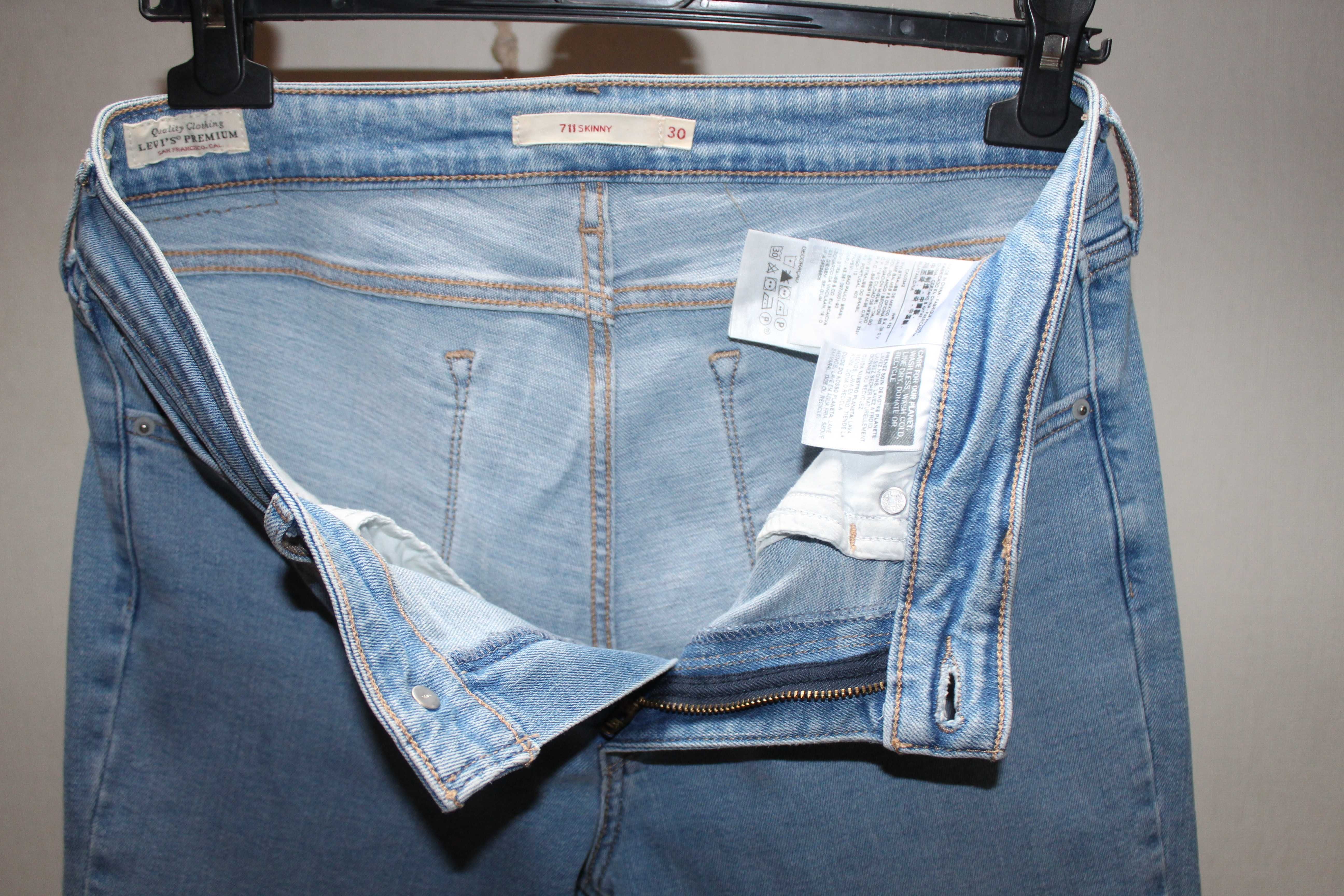 Джинсы, штаны, брюки, скини, Levi's, р 30, на 48