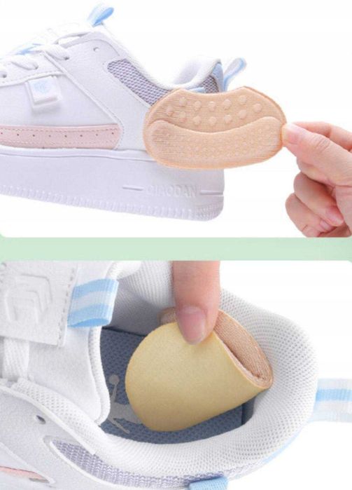 WKLEJANE ZAPIĘTKI piankowe do butów wkładki na obtarcia pięt 2szt