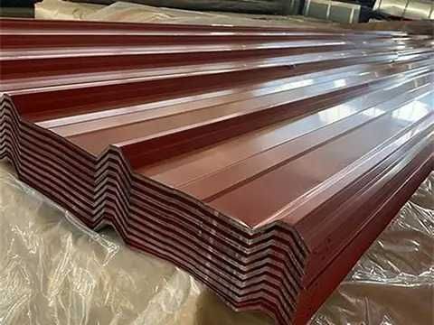 Blacha Brązowa 8017 na dach garaż trapezowa T8 T18 arkusze na Wymiar