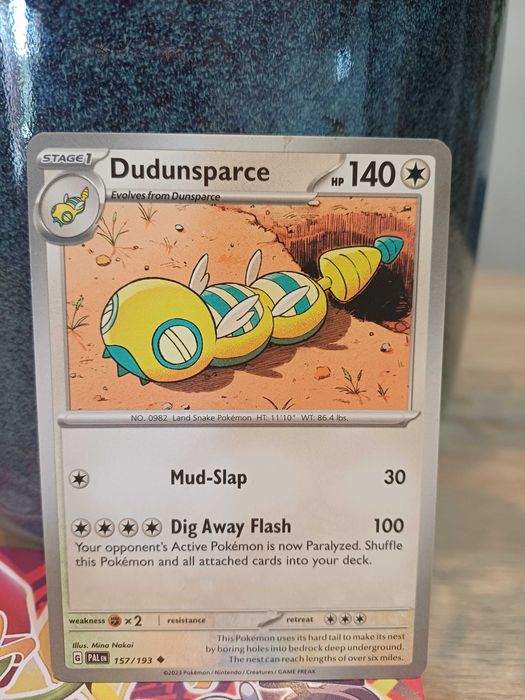 Carta Pokémon Dudunsparce #157