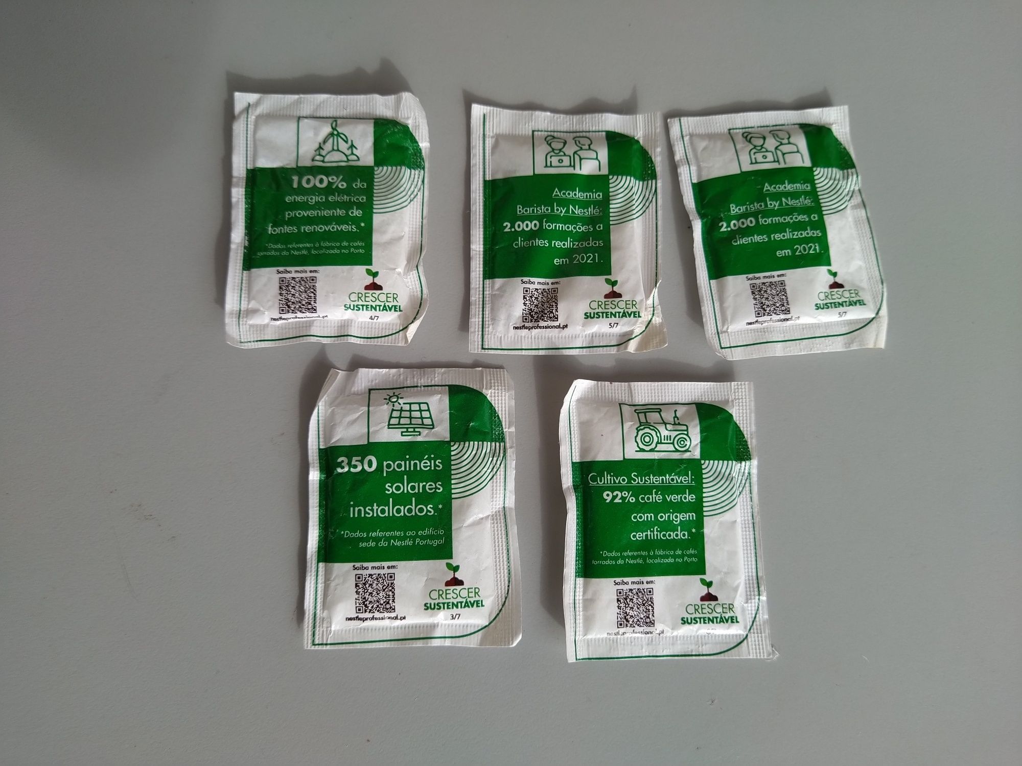 Pacotes de açúcar do café Sical - Coleção Crescer Sustentável