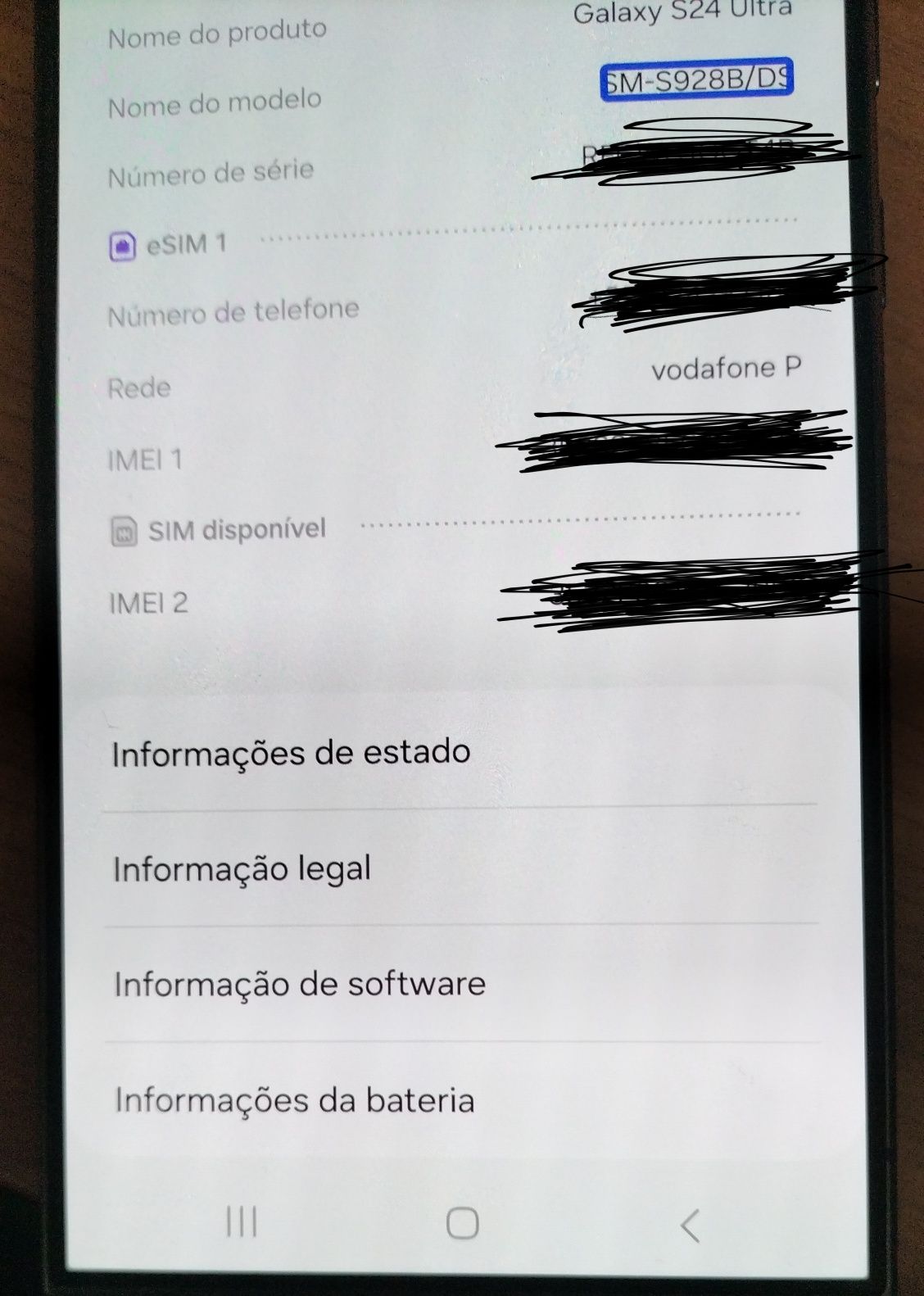 Telemóvel Samsung Galaxy S24 Ultra 512Gb