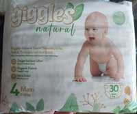 Підгузки дитячі giggles Natural 4 Maxi (7-18 кг), 30 шт.