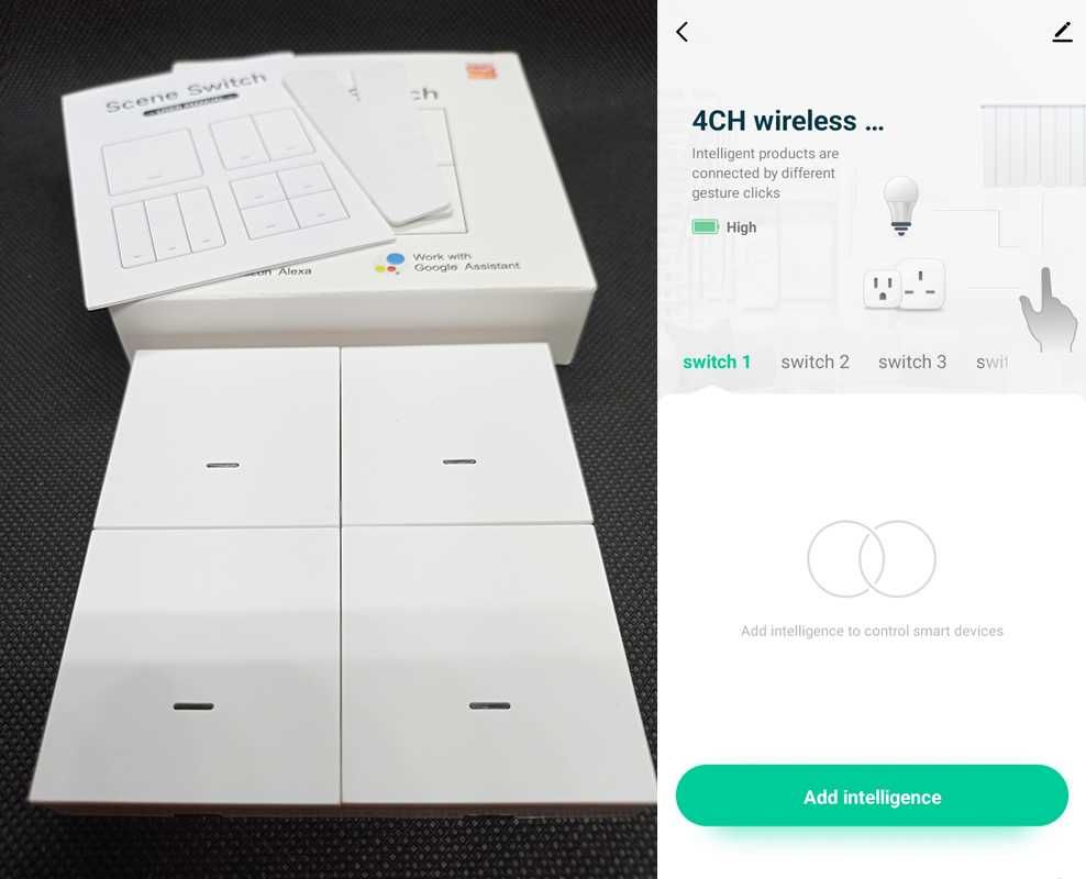 Кнопка сцен Zigbee Tuya перемикач сценаріїв