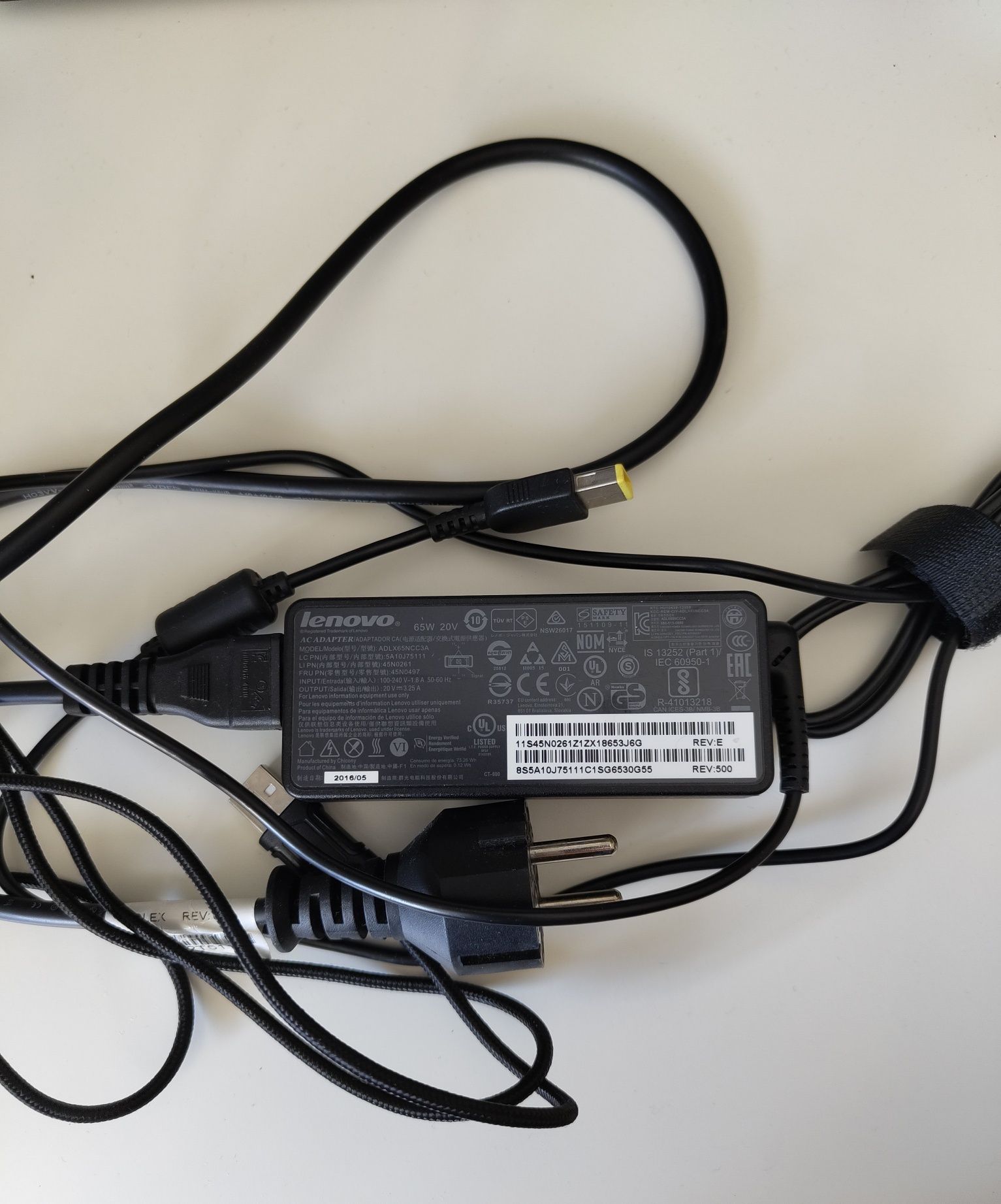 Carregador transformador Lenovo Thinkpad 65w