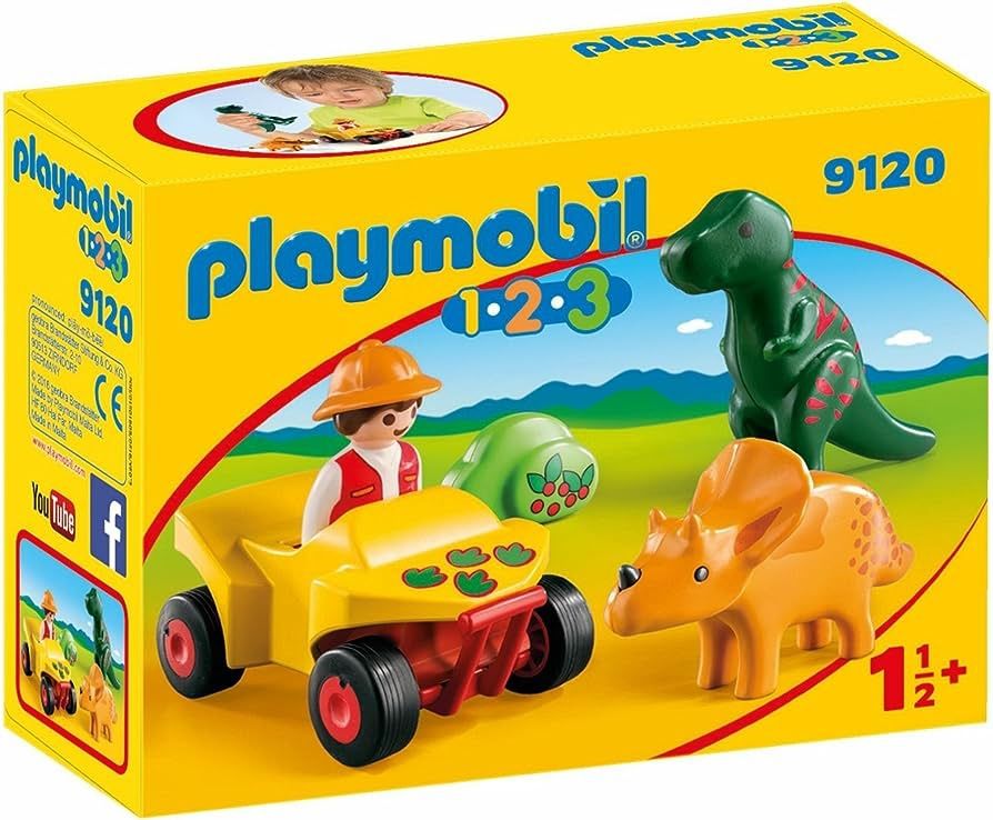 Playmobil 123 bebés- kit dinossauro